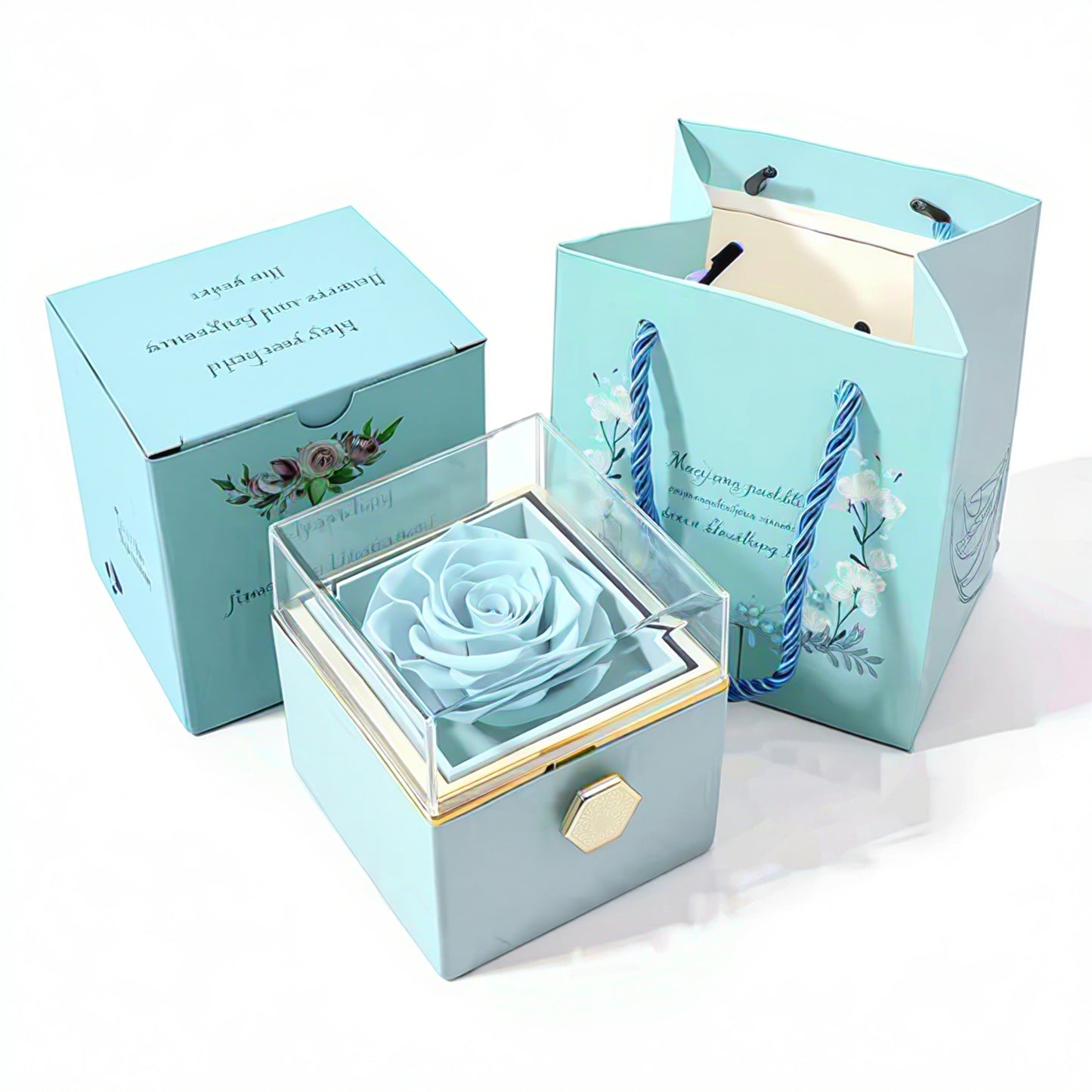 Forever Rose Gift Box W Necklace