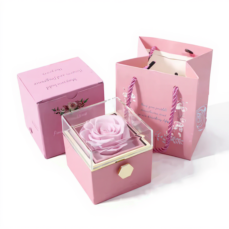 Forever Rose Gift Box W Necklace