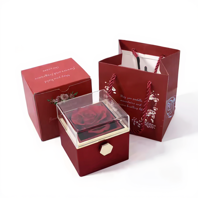 Forever Rose Gift Box W Necklace